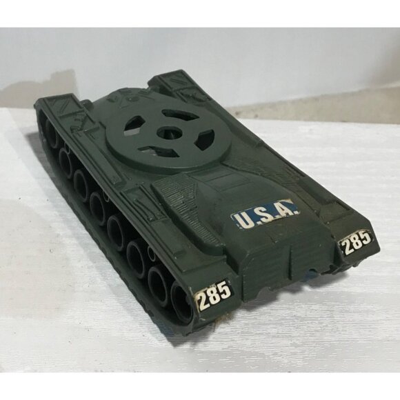 Vintage USA Military Toy Vehicles Set Of 3 Tank Motorcycle & Bus - Picture 5 of 16